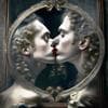 Funny Holidays - Kissing Day with a Mirror